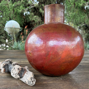 HAND FORGED MODERNIST MEXICAN COPPER VASE