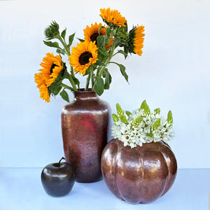 HAND FORGED MEXICAN COPPER VASE