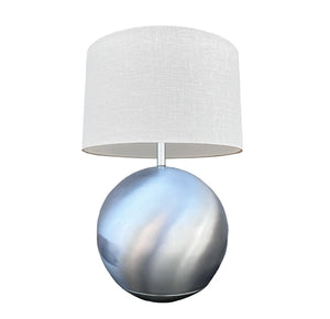 1940’S ALUMINUM SPHERE LAMP BY RUSSEL WRIGHT