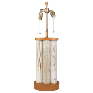 FRENCH CERUSED OAK TABLE LAMP