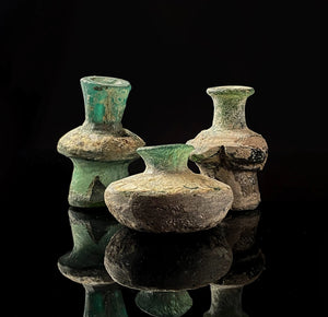 COLLECTION OF 3 ROMAN BOTTLES