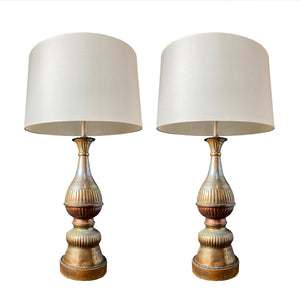 PAIR OF COPPER MOROCCAN LAMPS