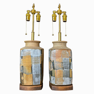 EXCEPTIONAL PAIR OF BRENT BENNETT 1970’S LAMPS