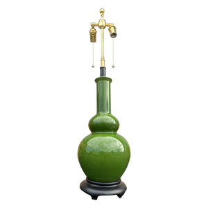 EMERALD GREEN CERAMIC LAMP
