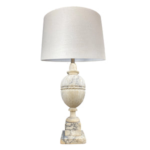 1940’S ITALIAN CORRODED MARBLE LAMP WITH DESIRABLE PATINA